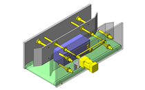 No.000273 左右ねじによるガイド段替機構